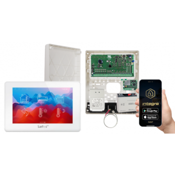 ZESTAW ALARMOWY SATEL INTEGRA 128 + INT-TSH2-W + OPU-3P + AWT682 + 17Ah + INT-GSM LTE